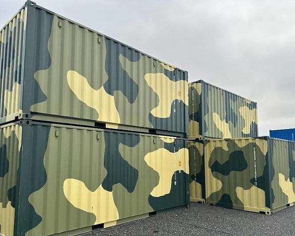 Nouveau Conteneur Maritime Neuf 20 Pieds Camouflage